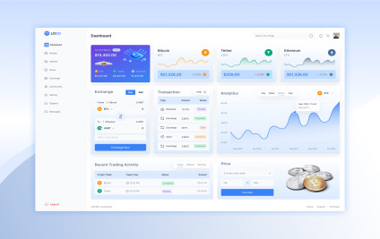 Crypto Exchange Dashboard