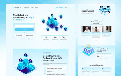 Crypto Landing page.