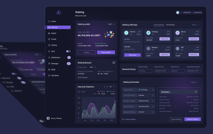 Crypto Staking Web Application (Dashboard)